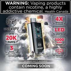 Flavour Beast - Unleashed DCP 20K Disposable Vape - Ontario Stamped