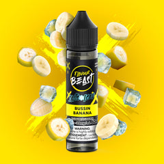 Flavour Beast E-Liquid - 60mL - Bussin Banana (ICED) (Salt Nic) - Ontario Stamped