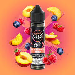 Flavour Beast E-Liquid - 60mL - Packin' Peach Berry (Salt Nic) - Ontario Stamped