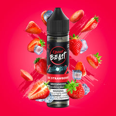 Flavour Beast E-Liquid - 60mL - Sic Strawberry (ICED) (Salt Nic) - Ontario Stamped