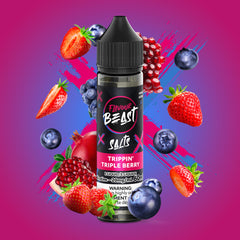 Flavour Beast E-Liquid - 60mL - Trippin' Triple Berry (Salt Nic) - Ontario Stamped