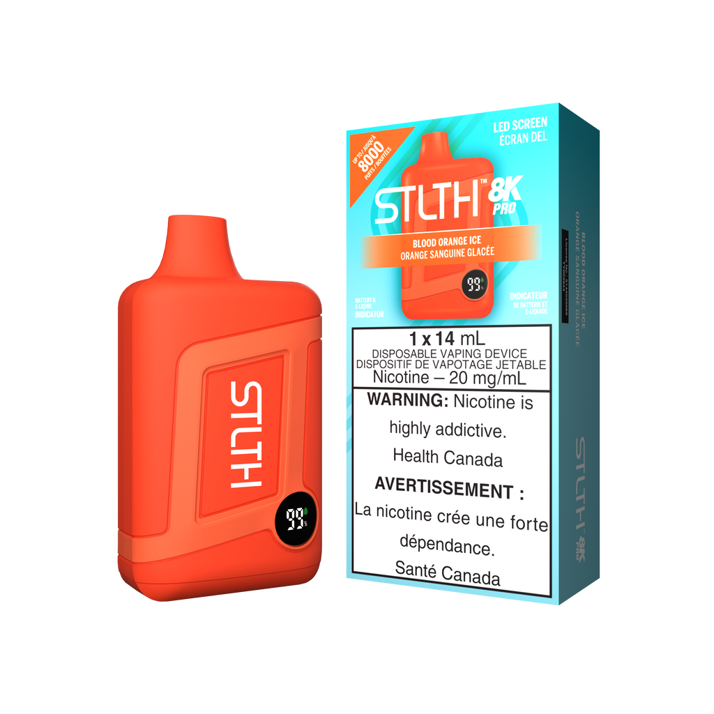 STLTH 8K Pro Disposable Vape - Blood Orange Ice