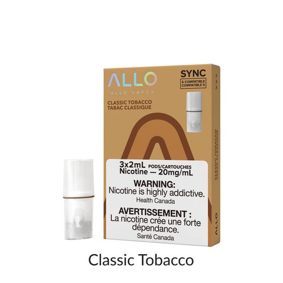 Allo Sync Pods - Classic Tobacco - Tax Stamped